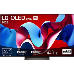 LG OLED55C43LA OLED evo TV (Flat, 55 Zoll / 139 cm, OLED 4K, SMART TV)