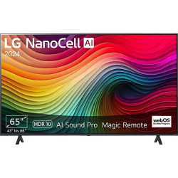 LG 65NANO81T6A NanoCell TV (Flat, 65 Zoll / 165 cm, UHD 4K, SMART TV, webOS 24 mit LG ThinQ)