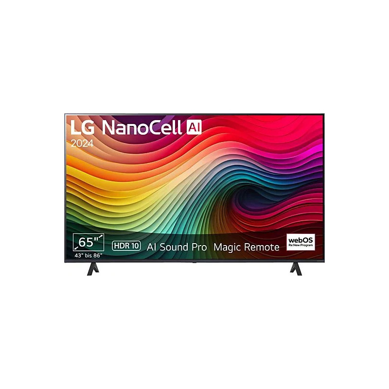 LG 65NANO81T6A NanoCell TV (Flat, 65 Zoll / 165 cm, UHD 4K, SMART TV, webOS 24 mit LG ThinQ)